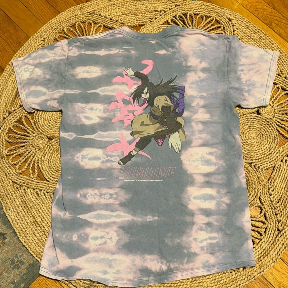 Primitive X NARUTO tie dye graphic t-shirt
